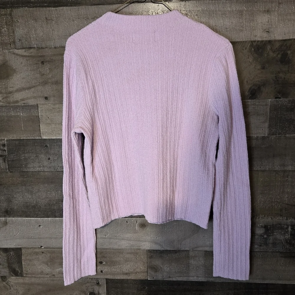Old Navy Lavender Ribbed Crew Neck Sweater